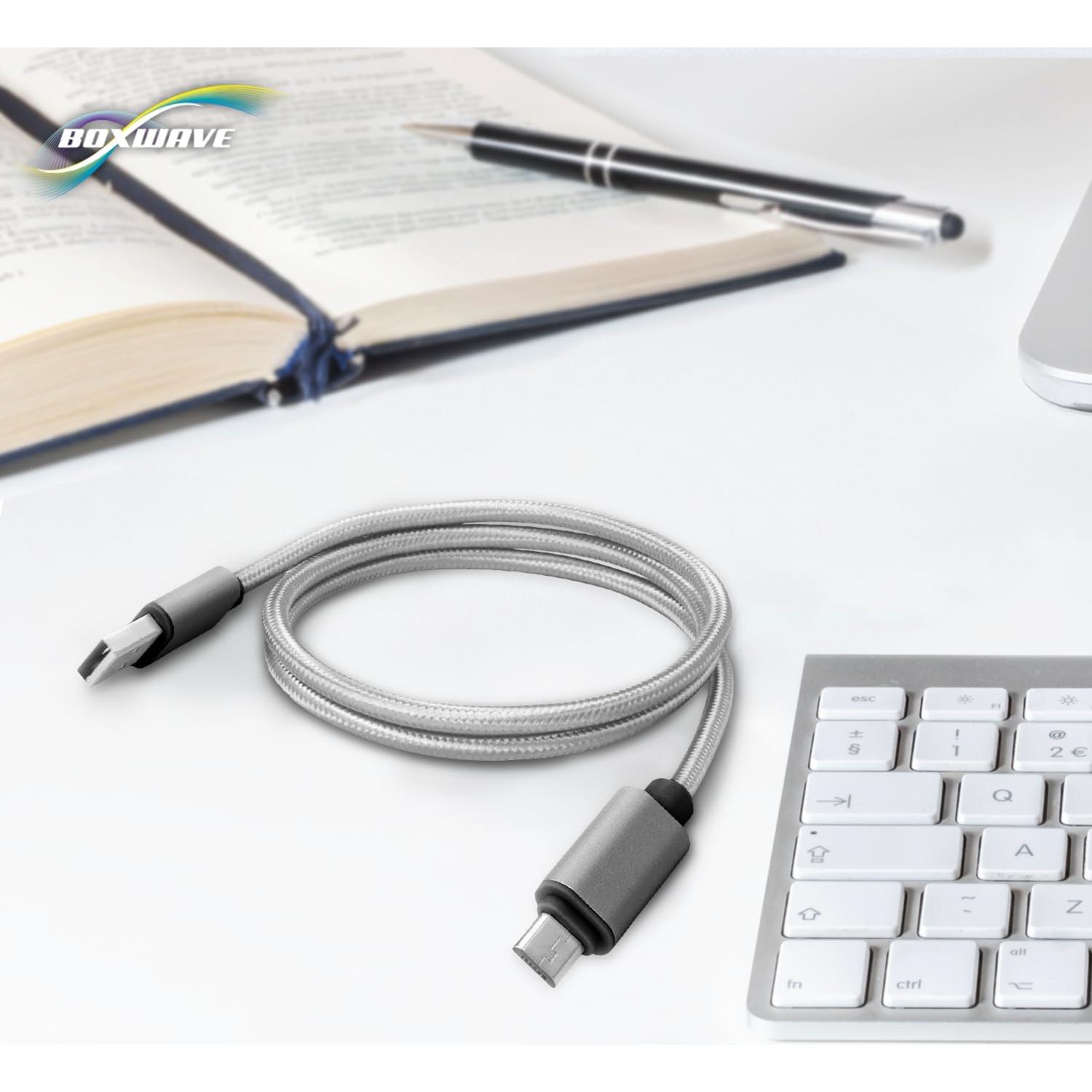 Cable USB BoxWave Micro USB DuraCable 0.91m Gris Espacial