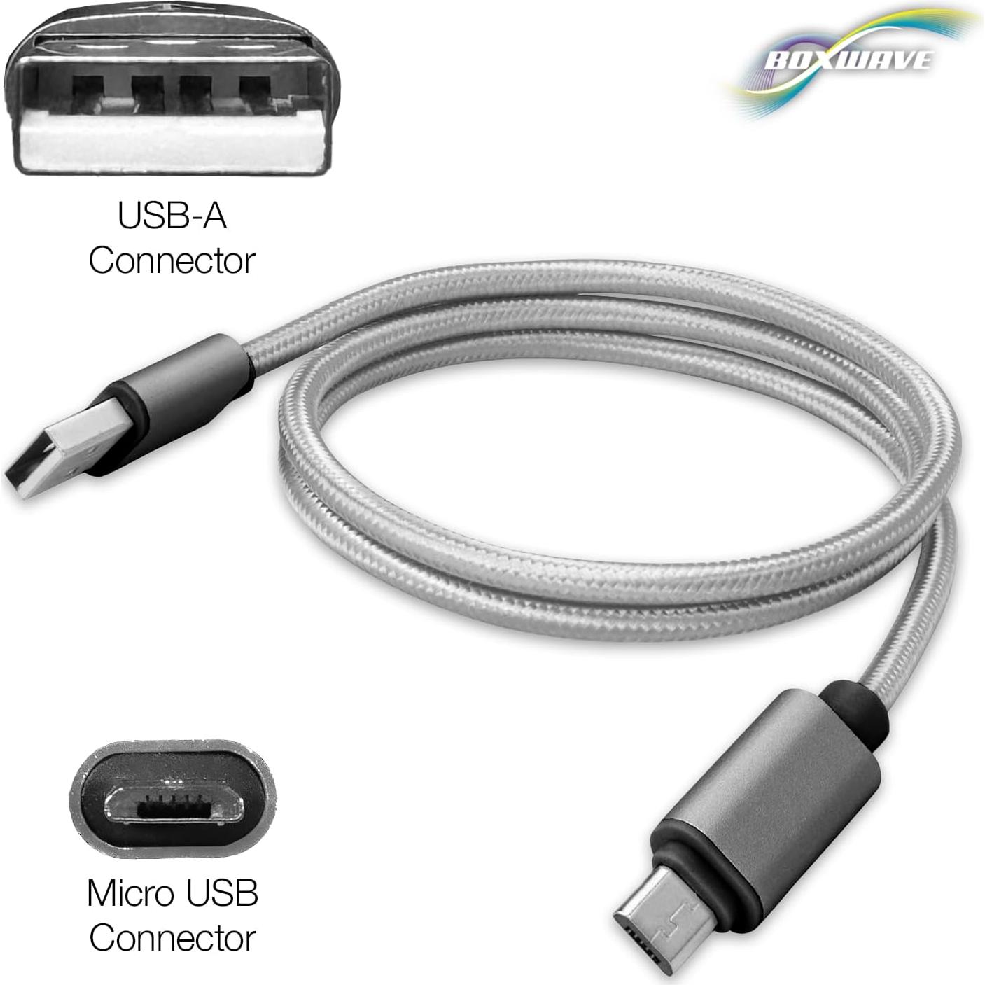 Cable USB BoxWave Micro USB DuraCable 0.91m Gris Espacial