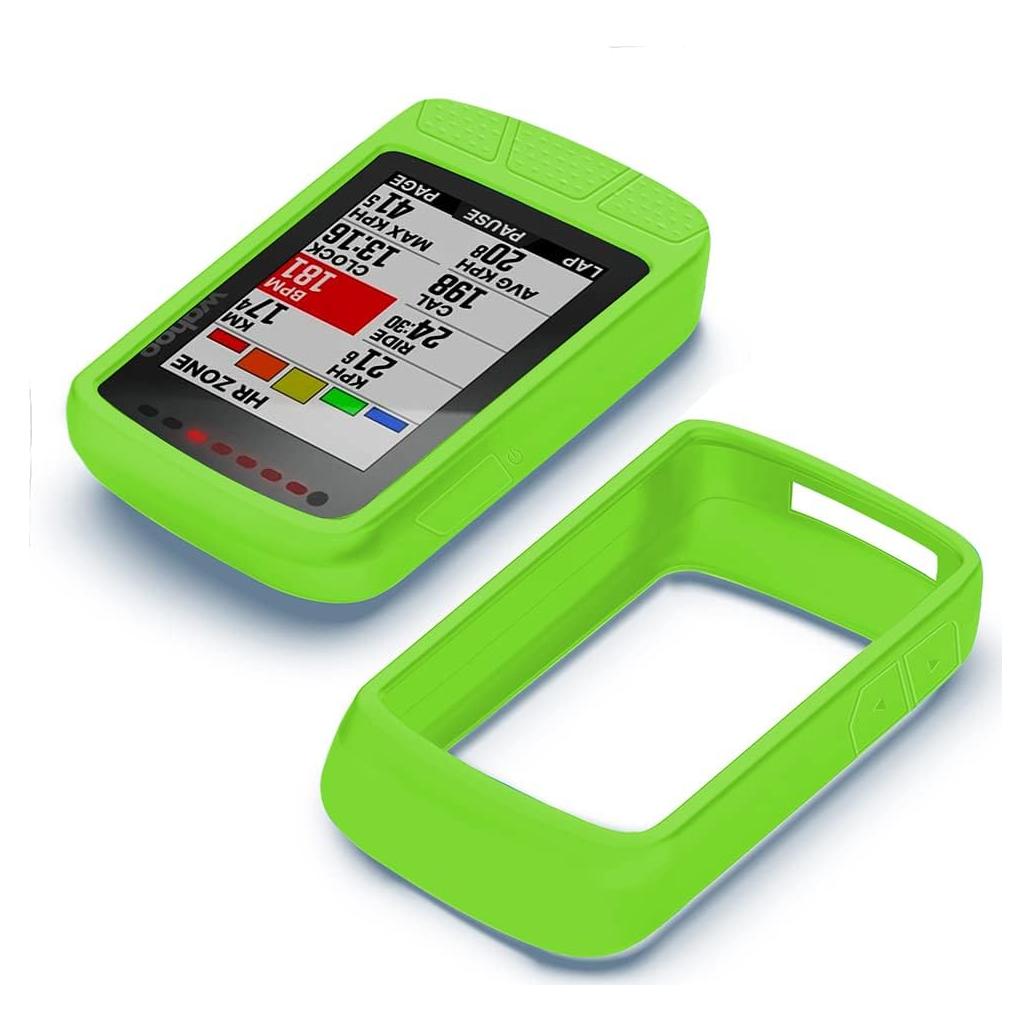 Funda de Silicona Voikoli para Wahoo ELEMNT ROAM V2 Verde