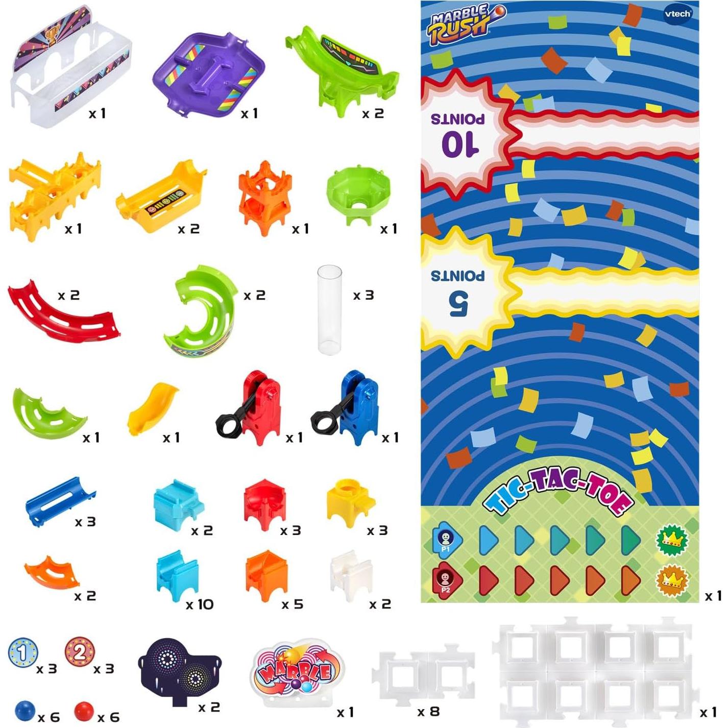 Juego de Desafío VTech Marble Rush 81 Piezas 4 Juegos