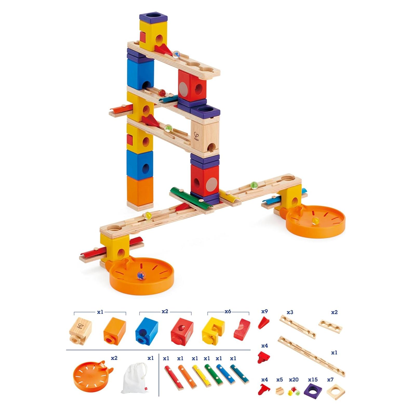 Hape Quadrilla Carrera de Canicas Musical 97 Piezas