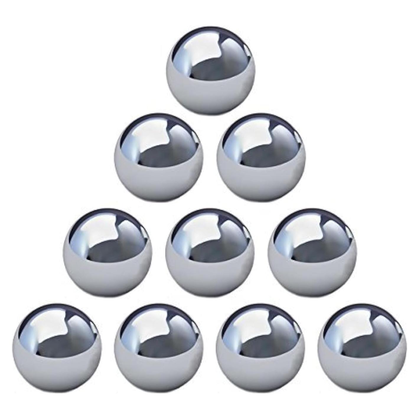 Bolas de Reemplazo Cuatro Hermanos Acero Cromado 10 Pzas 1.27 cm