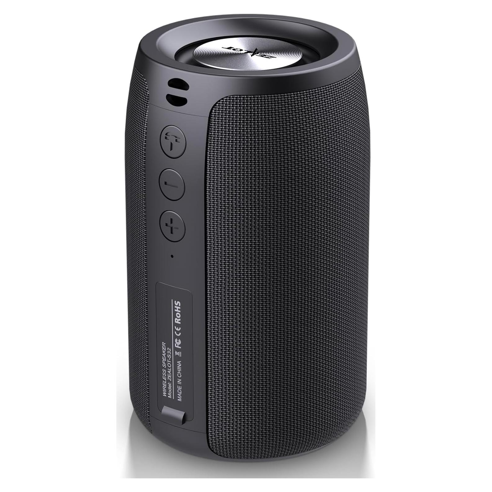 Altavoz Bluetooth Portátil ZEALOT S32 Impermeable IPX5 10W