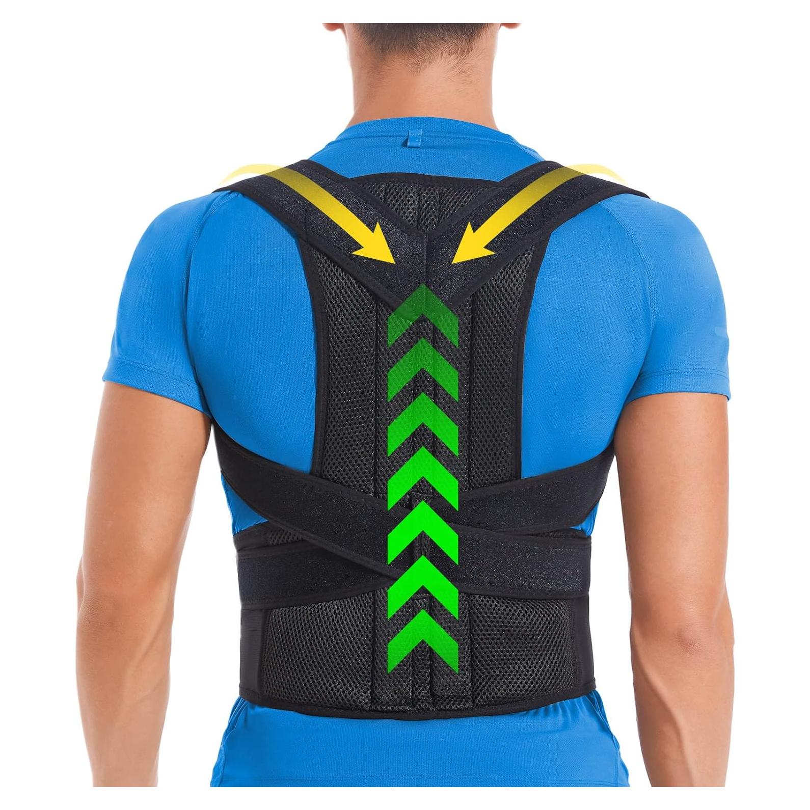 Corrector de Postura DIANMEI Faja Ajustable Alivio Espalda