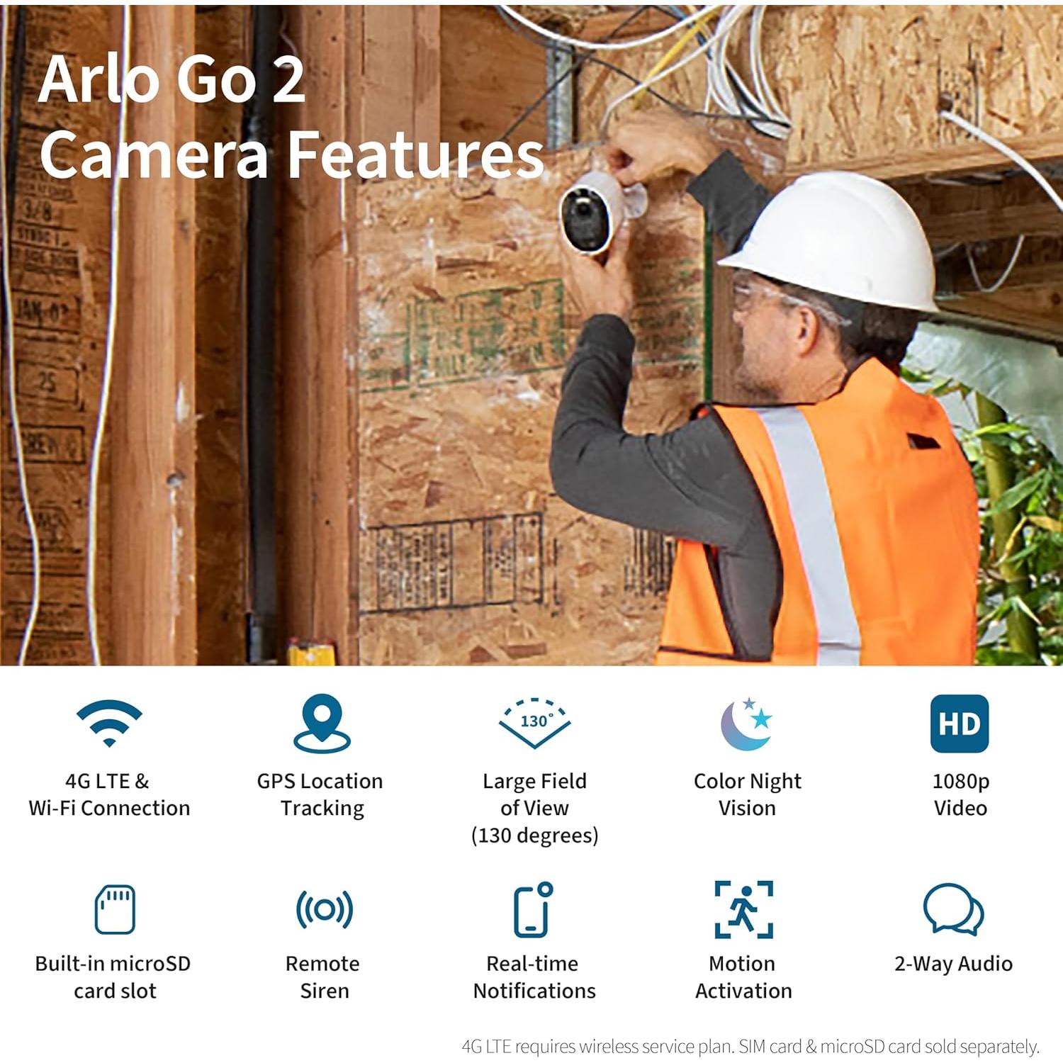Cámara de Seguridad Arlo Go 2 1080p Inalámbrica Exterior