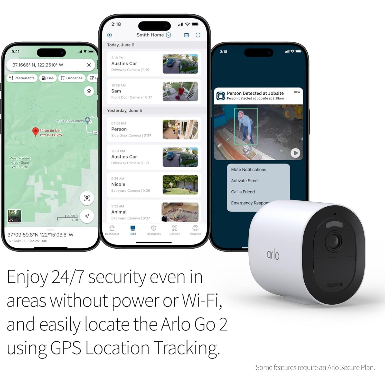 Cámara de Seguridad Arlo Go 2 1080p Inalámbrica Exterior