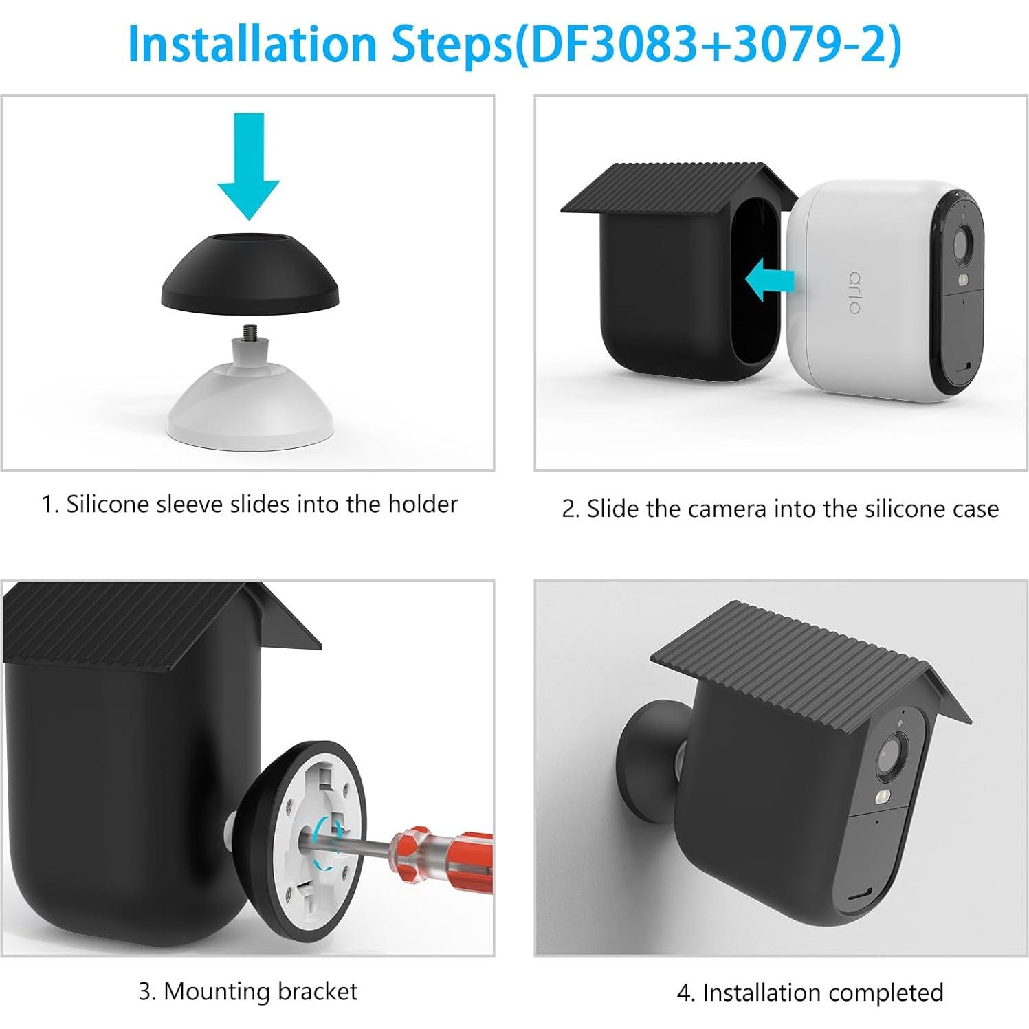 Cubiertas de Silicona HOLACA para Cámara Arlo Essential XL - Paquete de 2