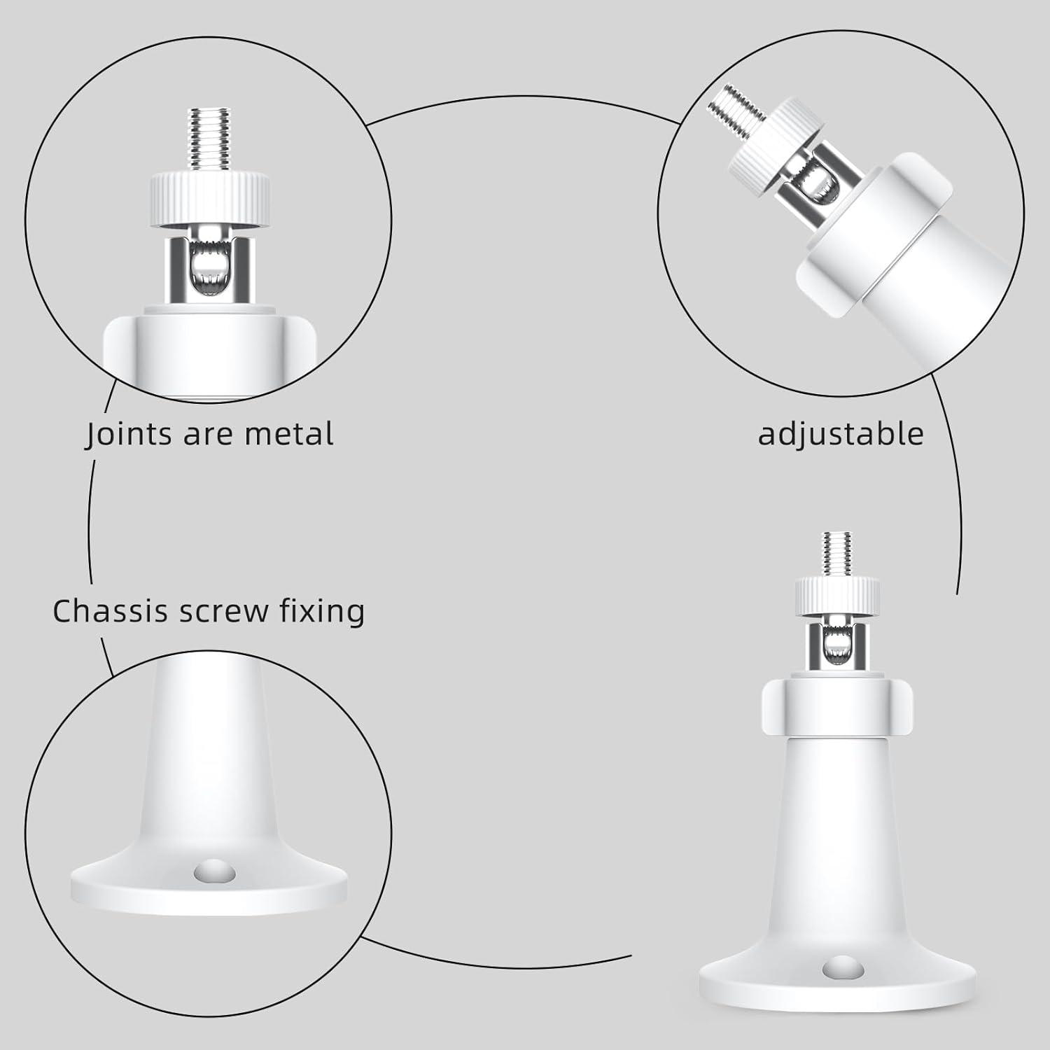 Soporte de Pared Ajustable para Cámaras Arlo y Ring - 4 Unidades