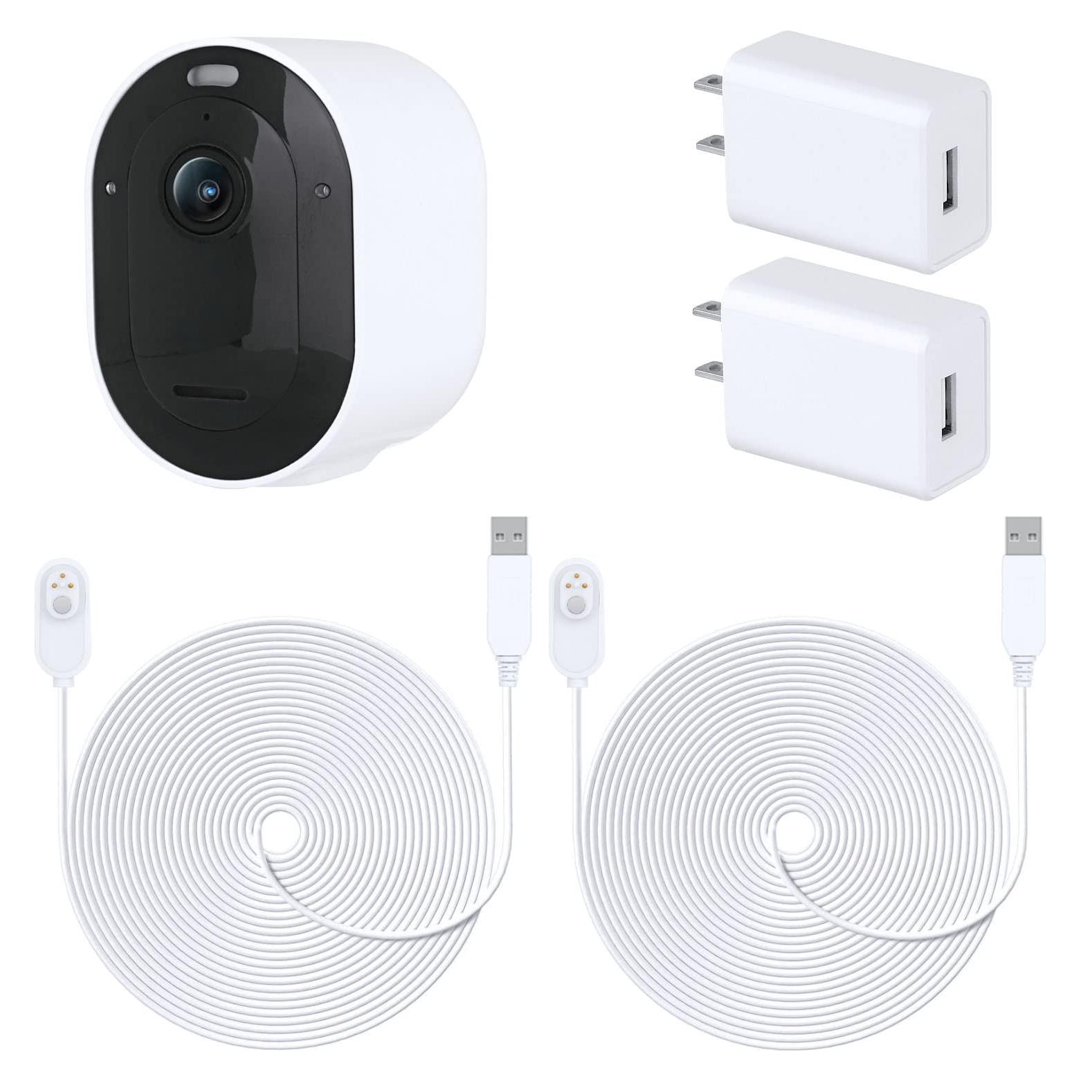 Paquete de 2 Cables de Carga Magnéticos 9M para Arlo Pro 3/4/5S/Ultra