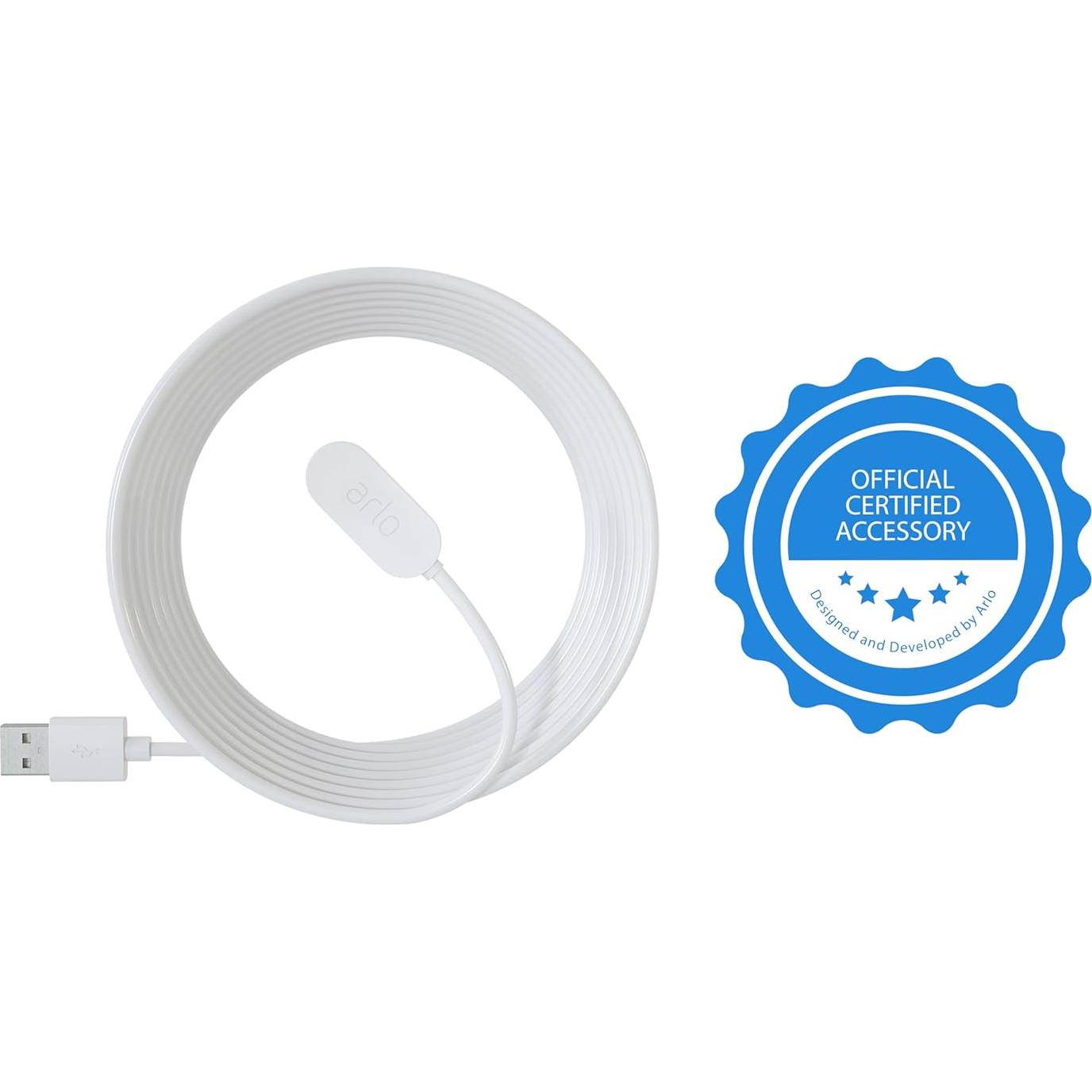 Cable de Carga Magnético Interior Arlo 2.44 m Blanco - VMA5000C