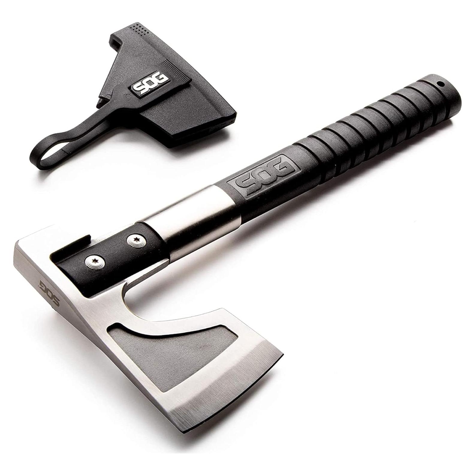 Hacha de Campamento SOG CH1001-CP con Funda y Cuchilla 7.9 cm