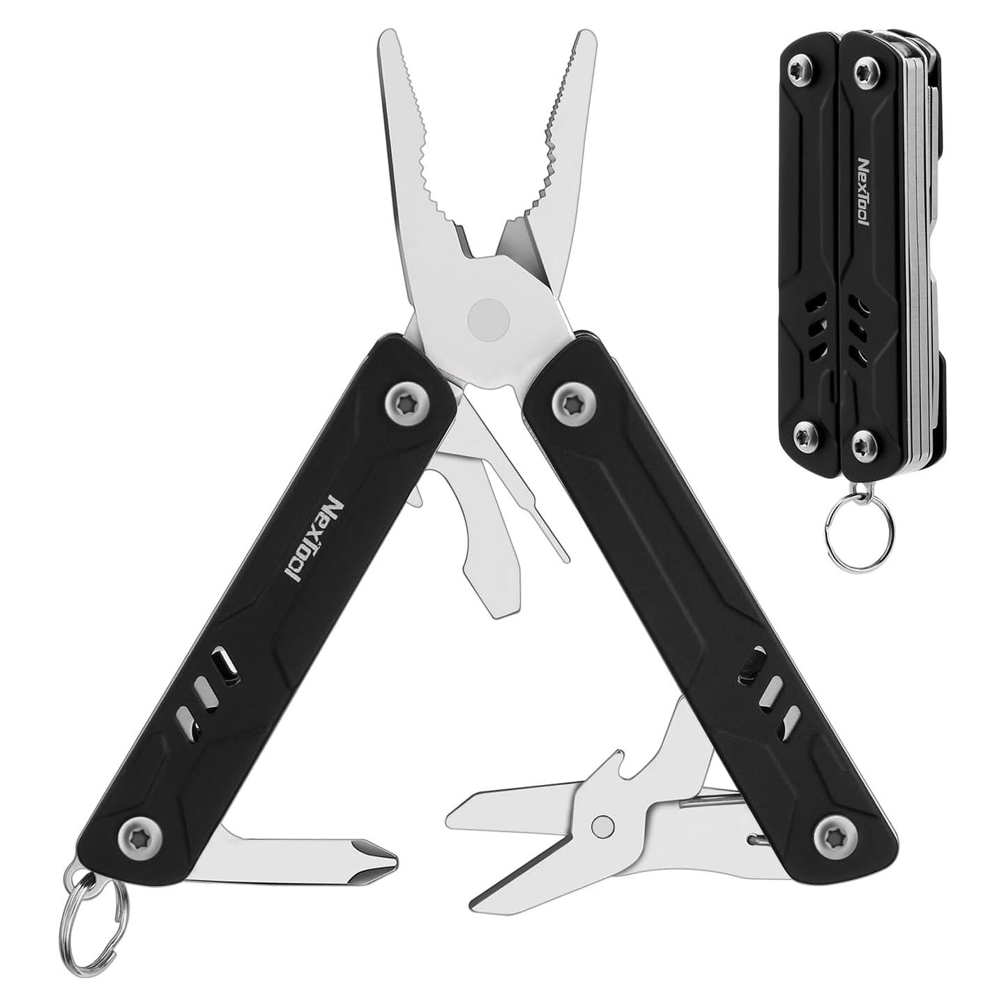 NexTool Mini Multiherramienta 9 en 1 de Llave, Acero Inoxidable