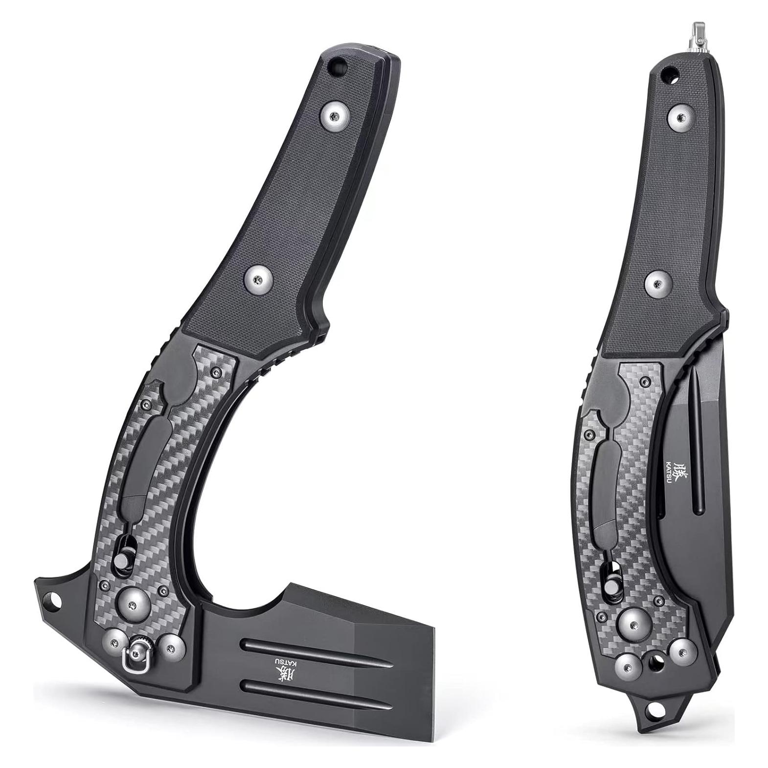 Hacha Plegable KATSU Táctica Japonesa 24.6cm con Funda