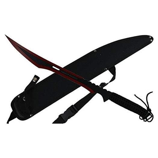 Machete Fijo Tactical Master 68.58 cm Acero Inoxidable Rojo