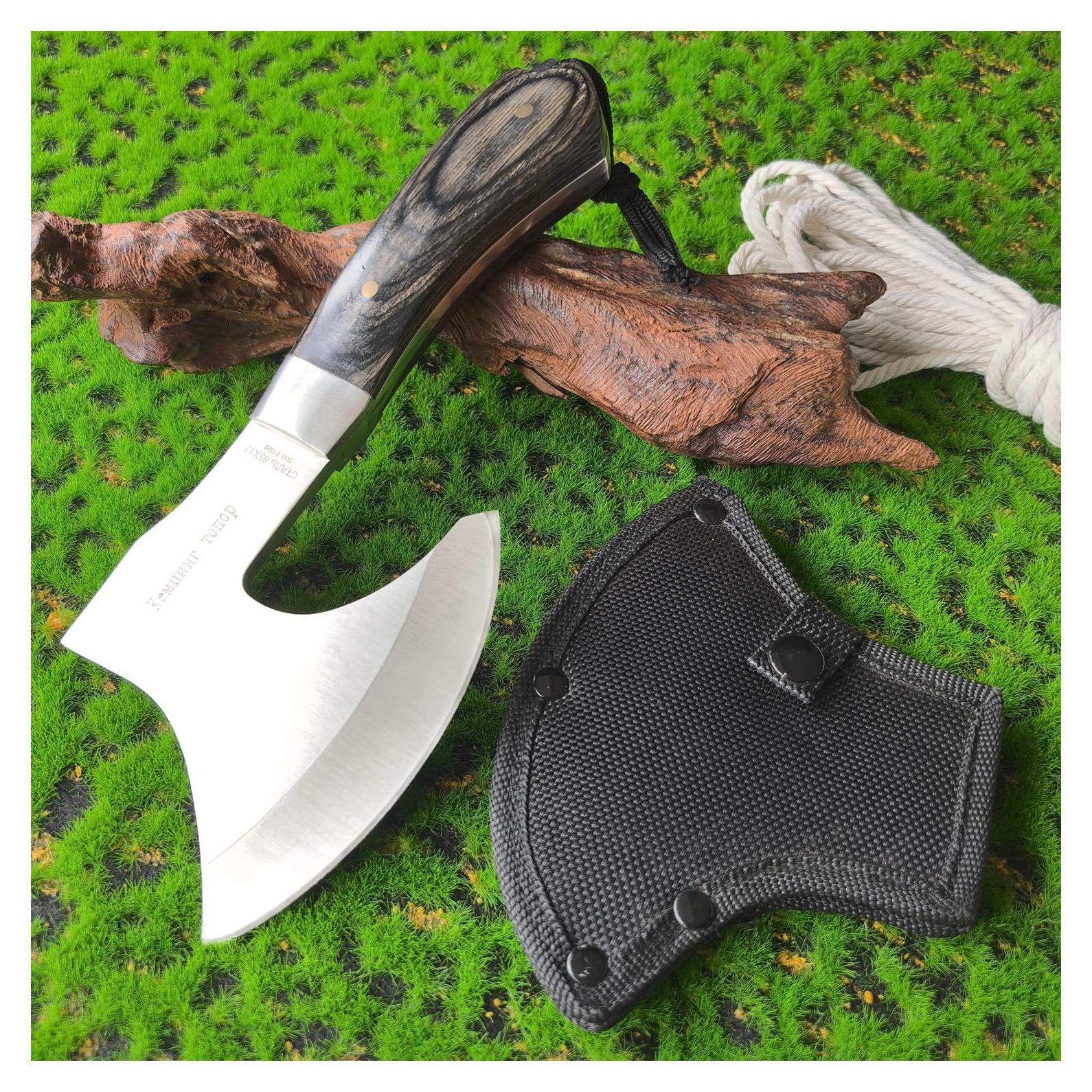 Hacha de Camping Doom Blade 25.4 cm, Tomahawk Táctico con Funda