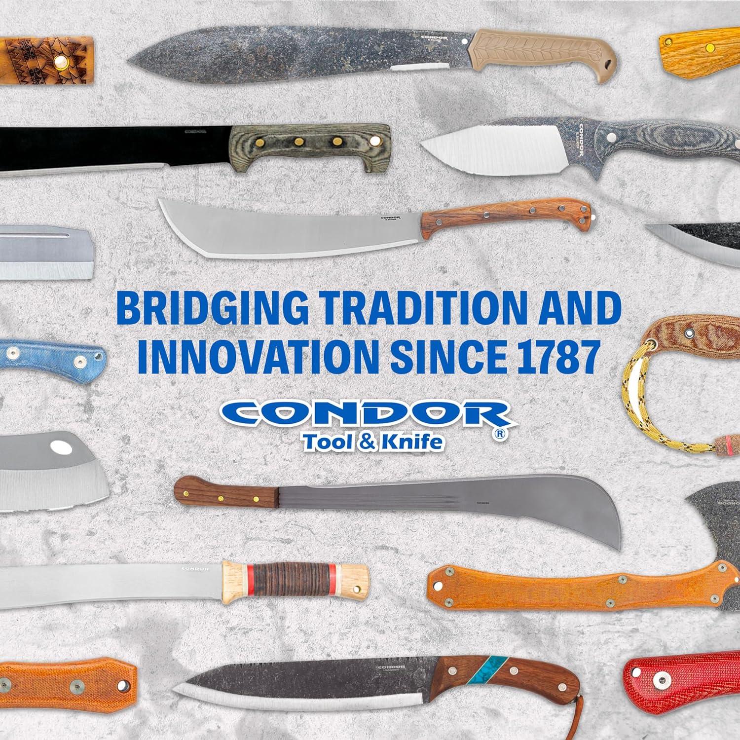 Hacha de Lanzamiento Condor CTK140114 con Funda y Mango Paracord