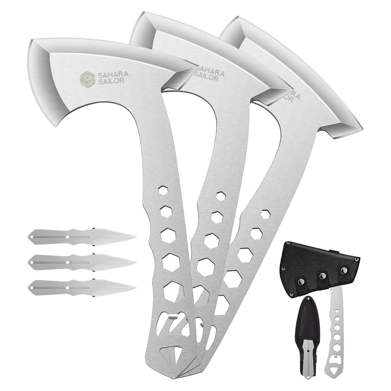 Hachas de Lanzamiento Sahara Sailor - Paquete de 3 Hachas 25.4 cm
