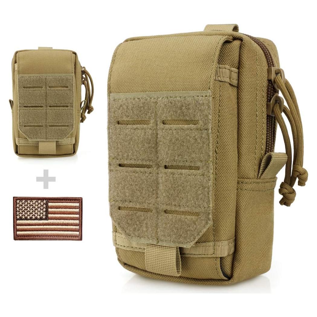 Bolsa Táctica EDC WYNEX Caqui, Organizador MOLLE para Teléfono