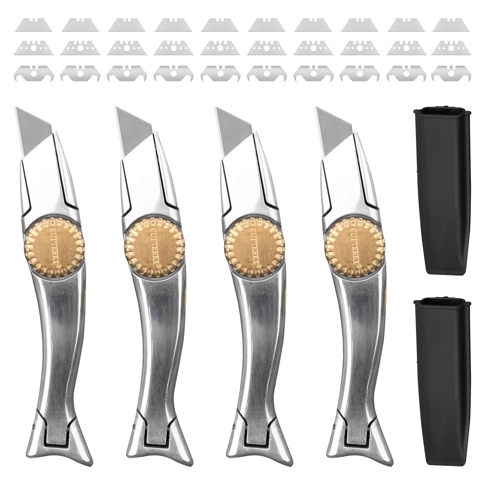 Cuchillos Utilitarios SharkKnife CUTTEREX 4pcs con 30 Cuchillas