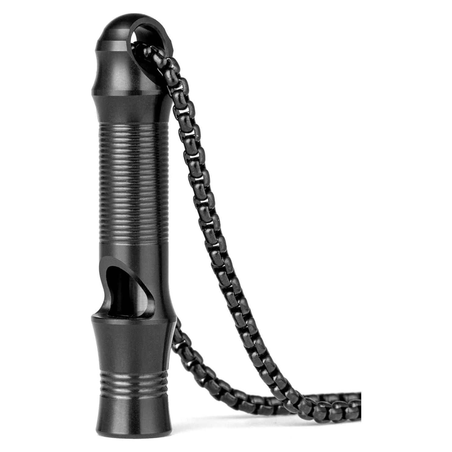 Silbato de Emergencia TISUR de Titanio 120db, Ligero y Compacto