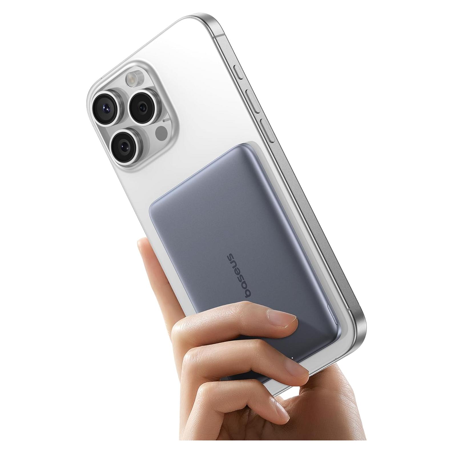 Baseus PicoGo Power Bank 5000mAh Ultra Delgado Gris Espacial