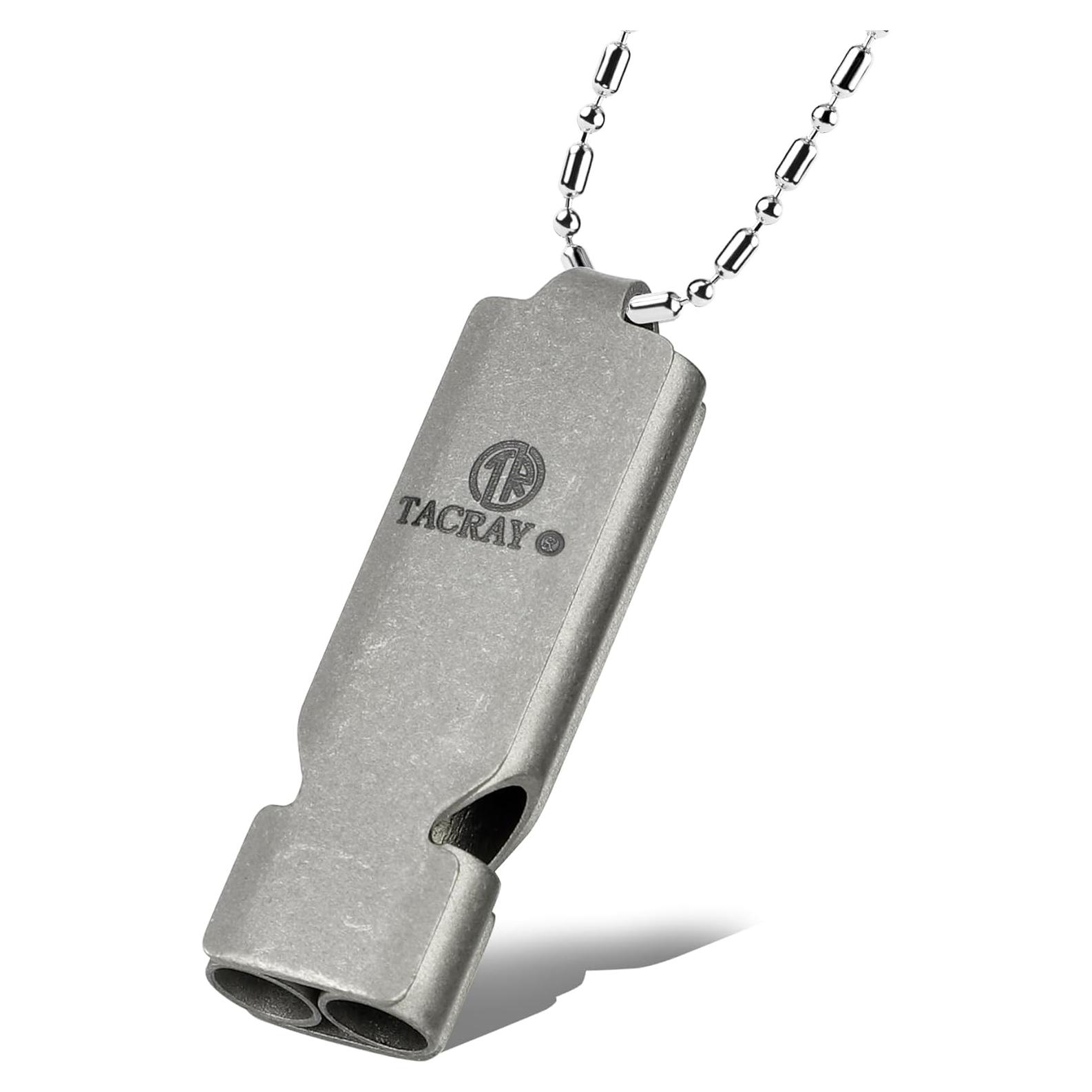Silbato de Emergencia TACRAY TR-SSWS01-Ti Titanio 120 dB