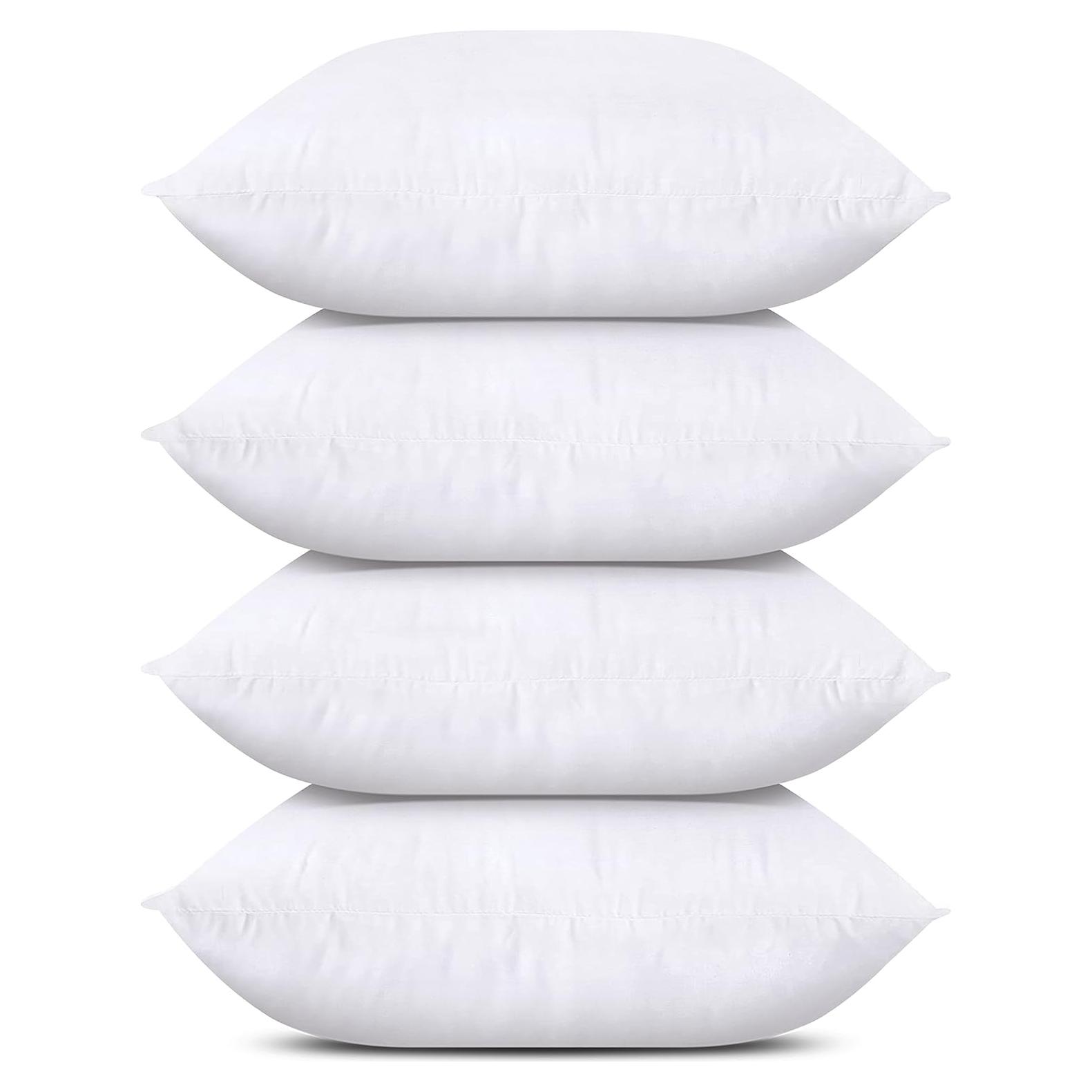 Cojines Decorativos Utopia Bedding Juego de 4 Blanco 43x43cm