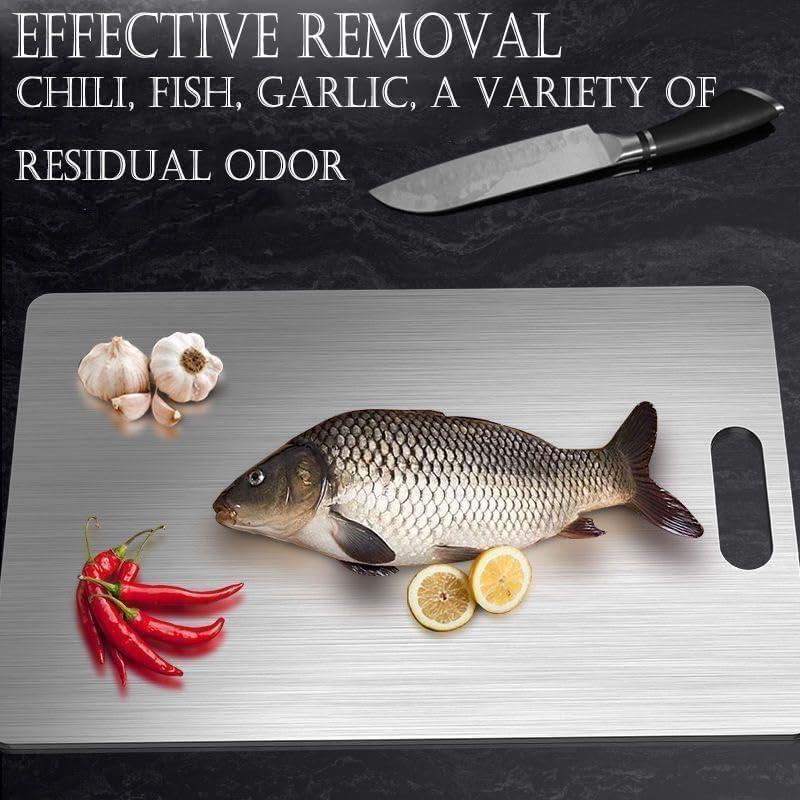 Tabla de Cortar de Titanio Genérico 39.1x27.9 cm Acero Inoxidable