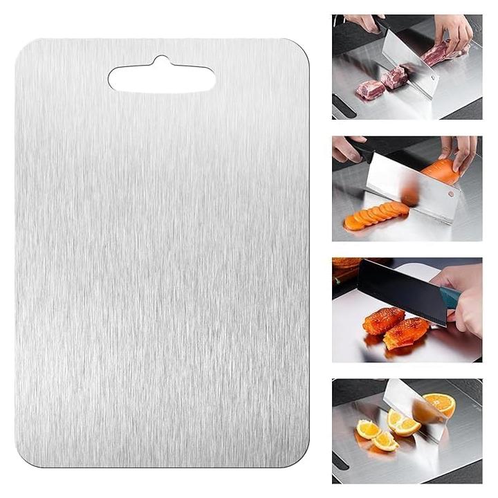 Tabla de Cortar de Titanio Zaucet 30.48x22.86 cm Apta Lavavajillas