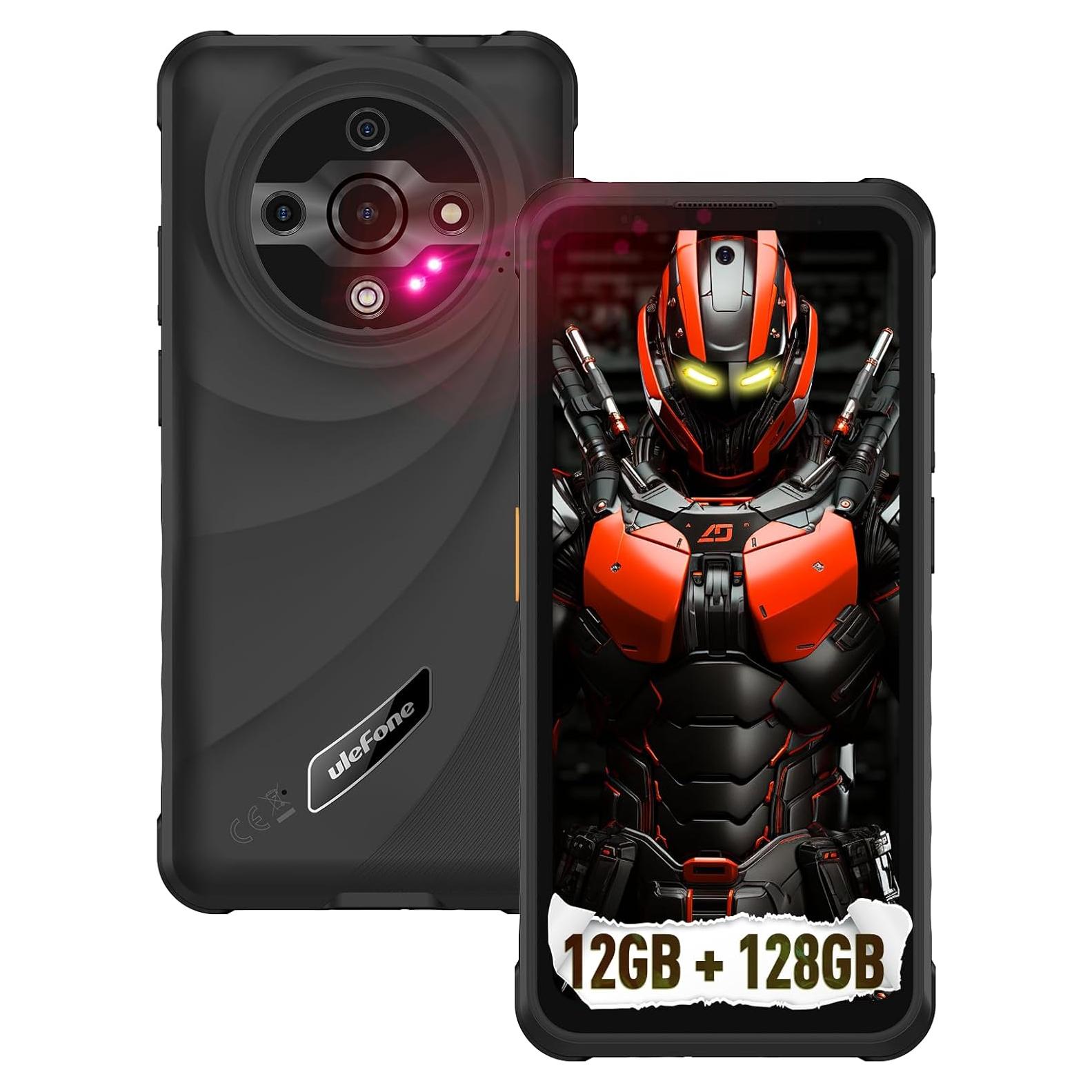 Ulefone Armor X31 Teléfono Resistente 12GB+128GB IP68 Negro