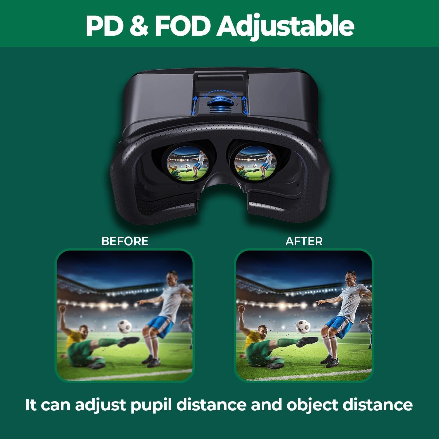 Auriculares VR LamTrancail para iPhone y Android 6.3"