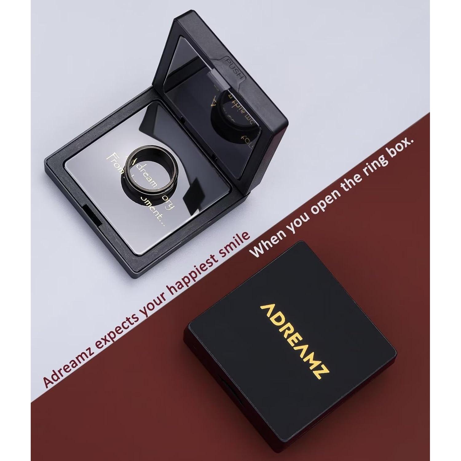 Anillo Giratorio de Acero Inoxidable Adreamz 8mm Plata