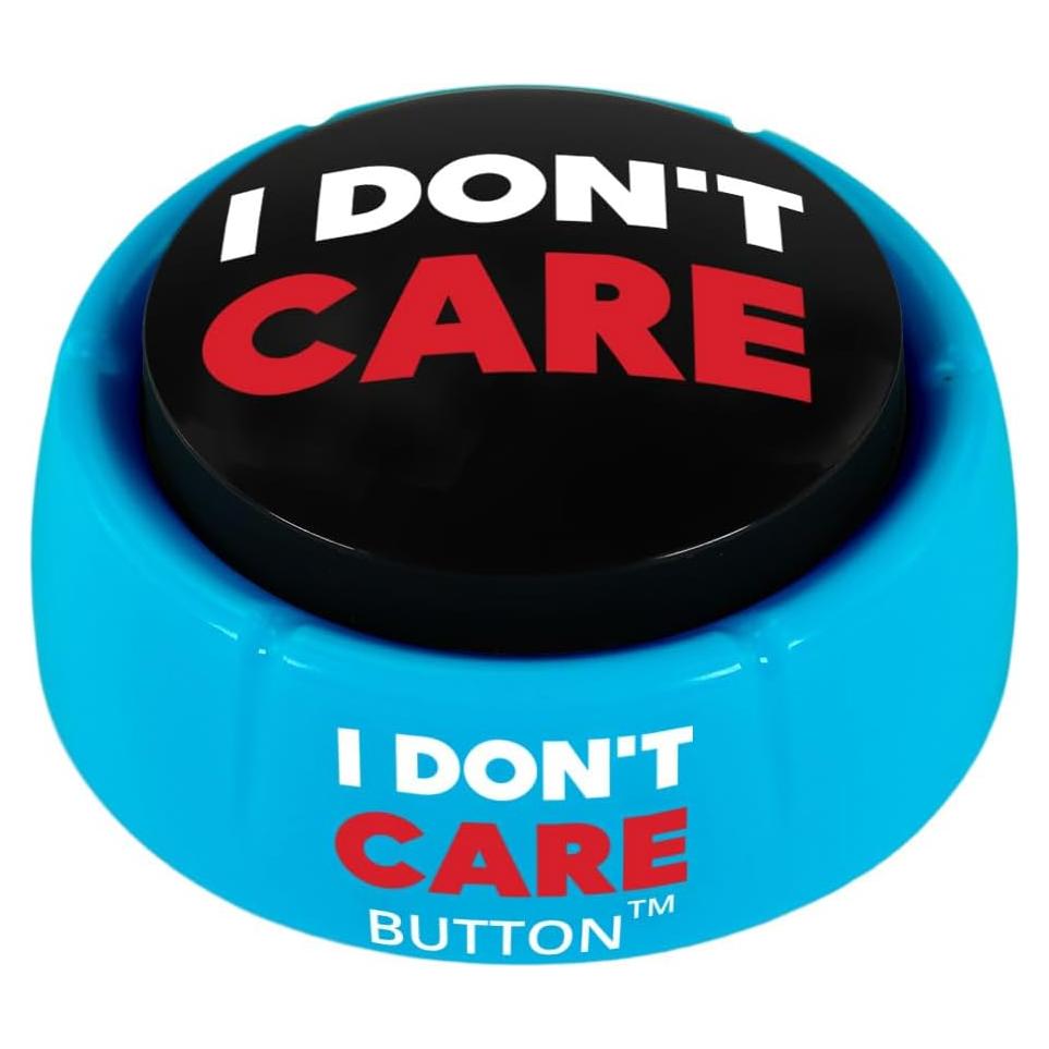 Botón I Don't Care Talkie Toys - 8 Frases Divertidas - Alivio Estrés