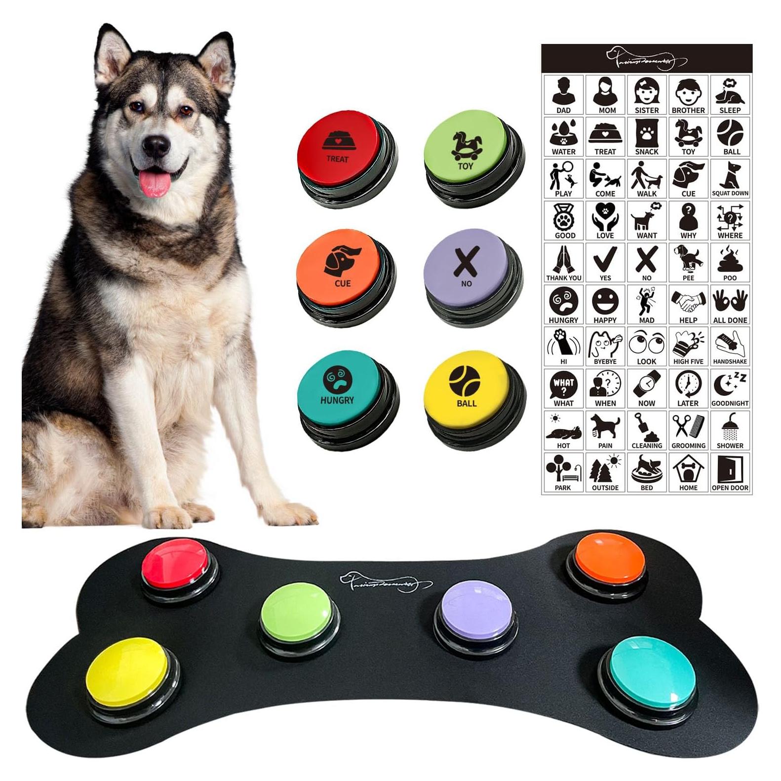 Conjunto de Botones de Entrenamiento de Voz RIBOSY - 6 Botones Grabables