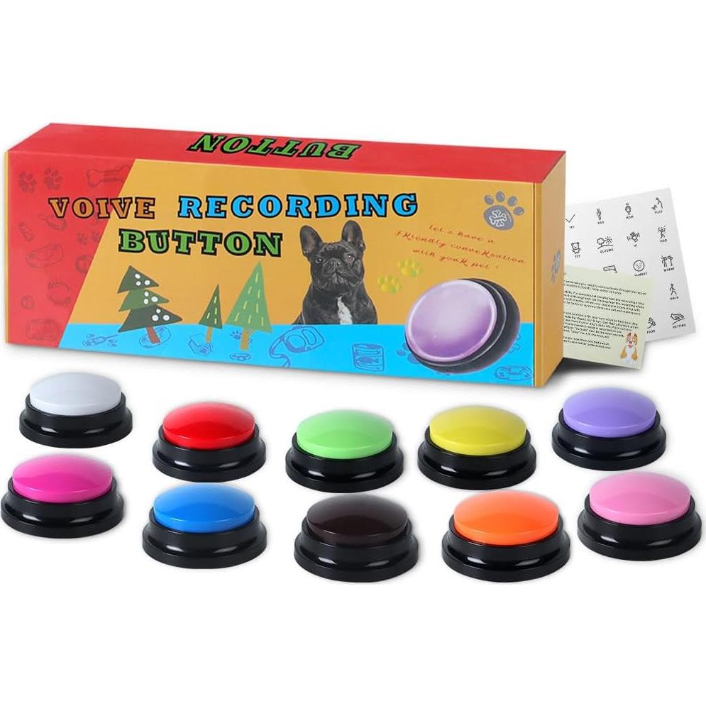 Botón de Grabación de Voz PELTEFLU 30 Segundos para Mascotas