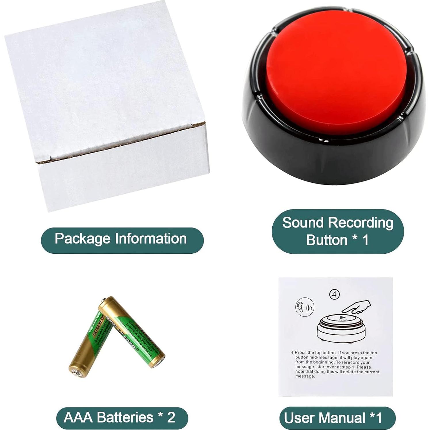 Botón Grabable Hablante MakeSound 30 Segundos Comunicación