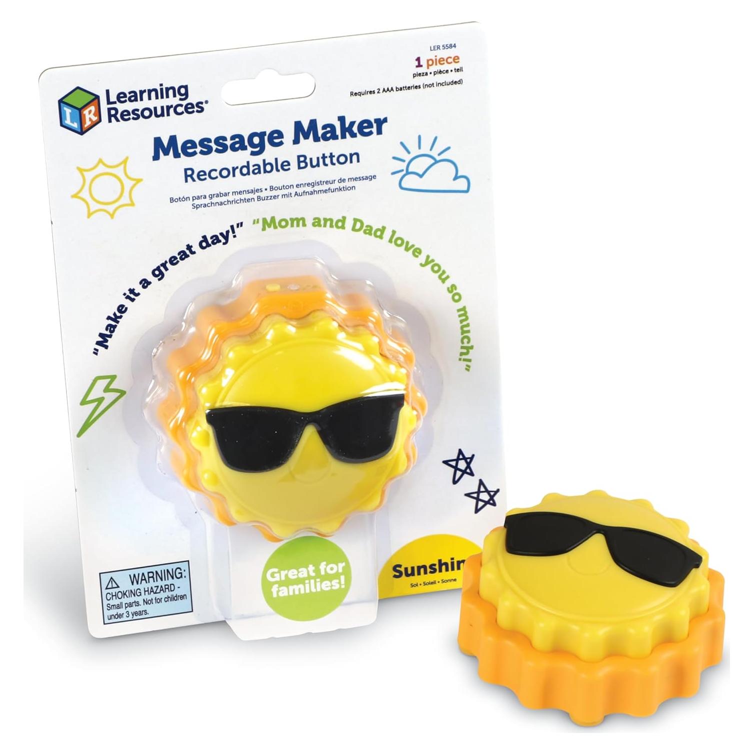 Botón Grabable Message Maker Learning Resources 20s Audio