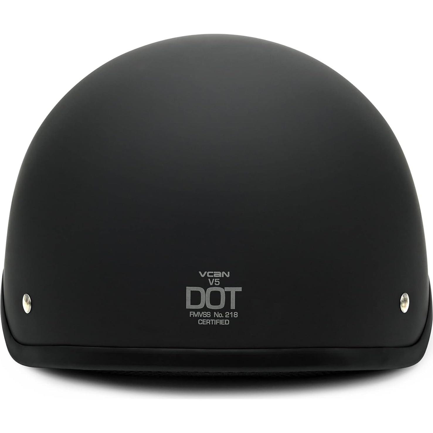 Casco de Motocicleta VCAN V515-22 Negro Mate Unisex