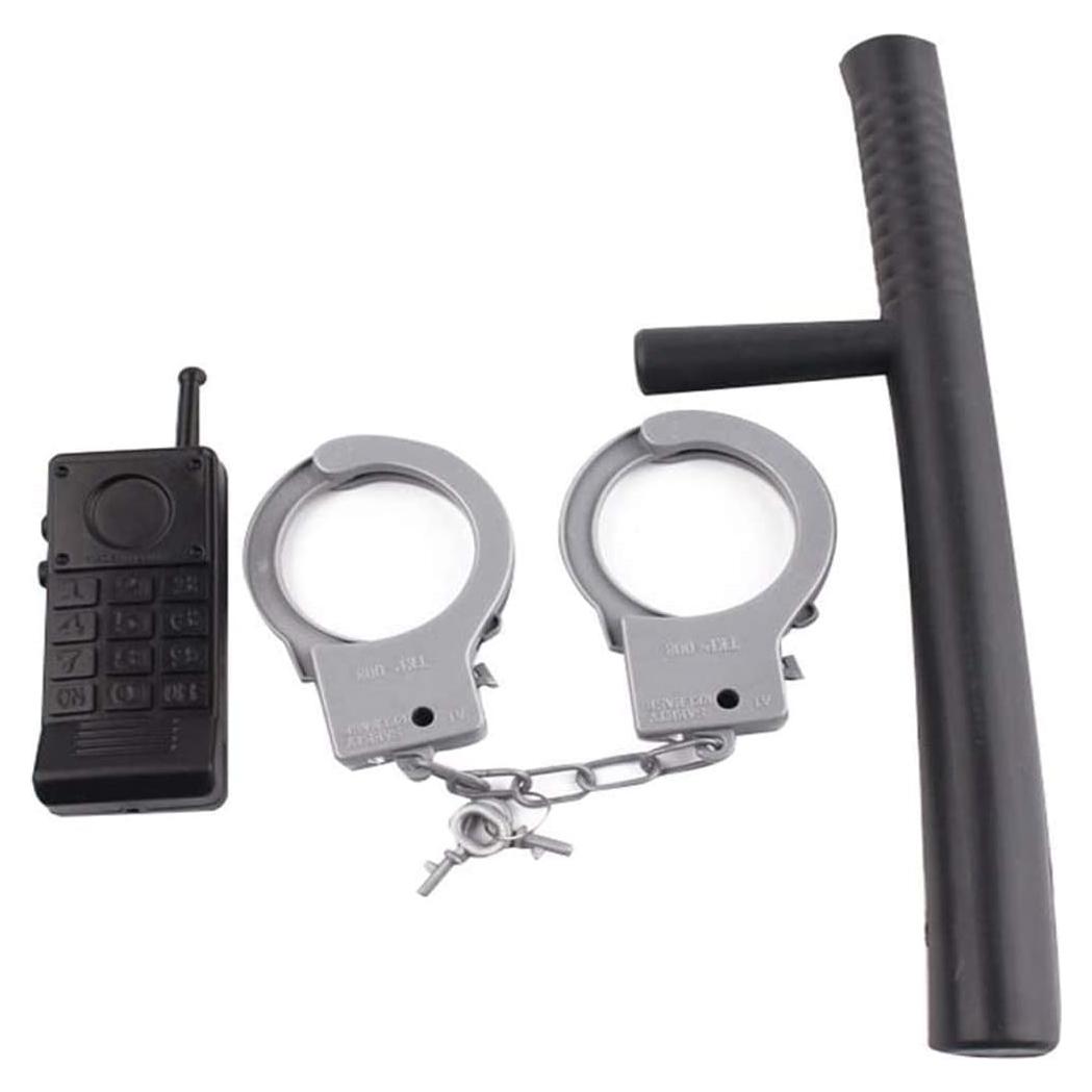 Conjunto de Disfraz de Policía BinaryABC con Walkie Talkie y Esposas
