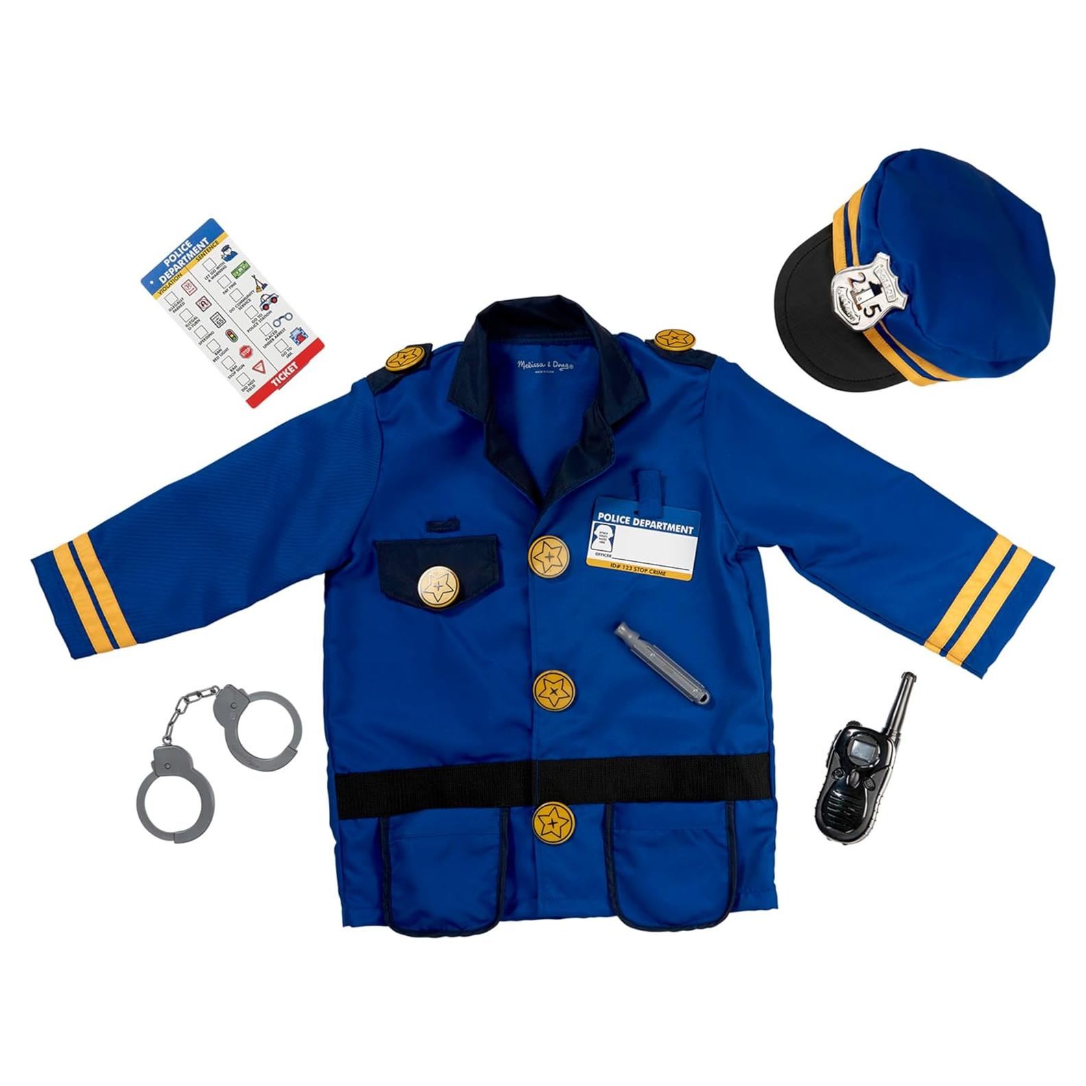 Disfraz de Oficial de Policía Unisex Melissa & Doug 8 Piezas