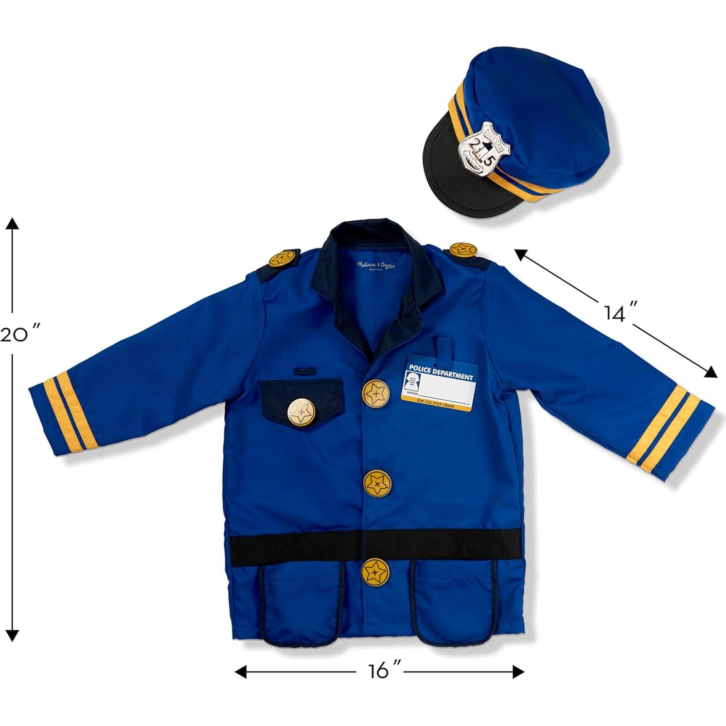 Disfraz de Oficial de Policía Unisex Melissa & Doug 8 Piezas