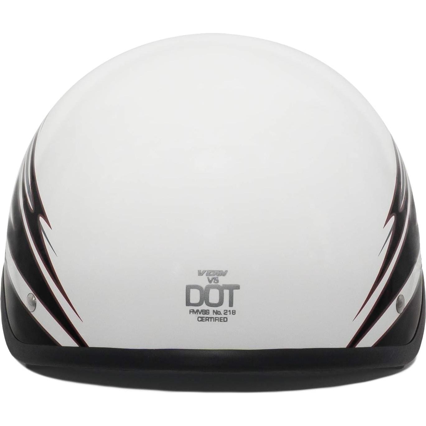 Casco VCAN V5 Cruiser Blanco Half Face Unisex