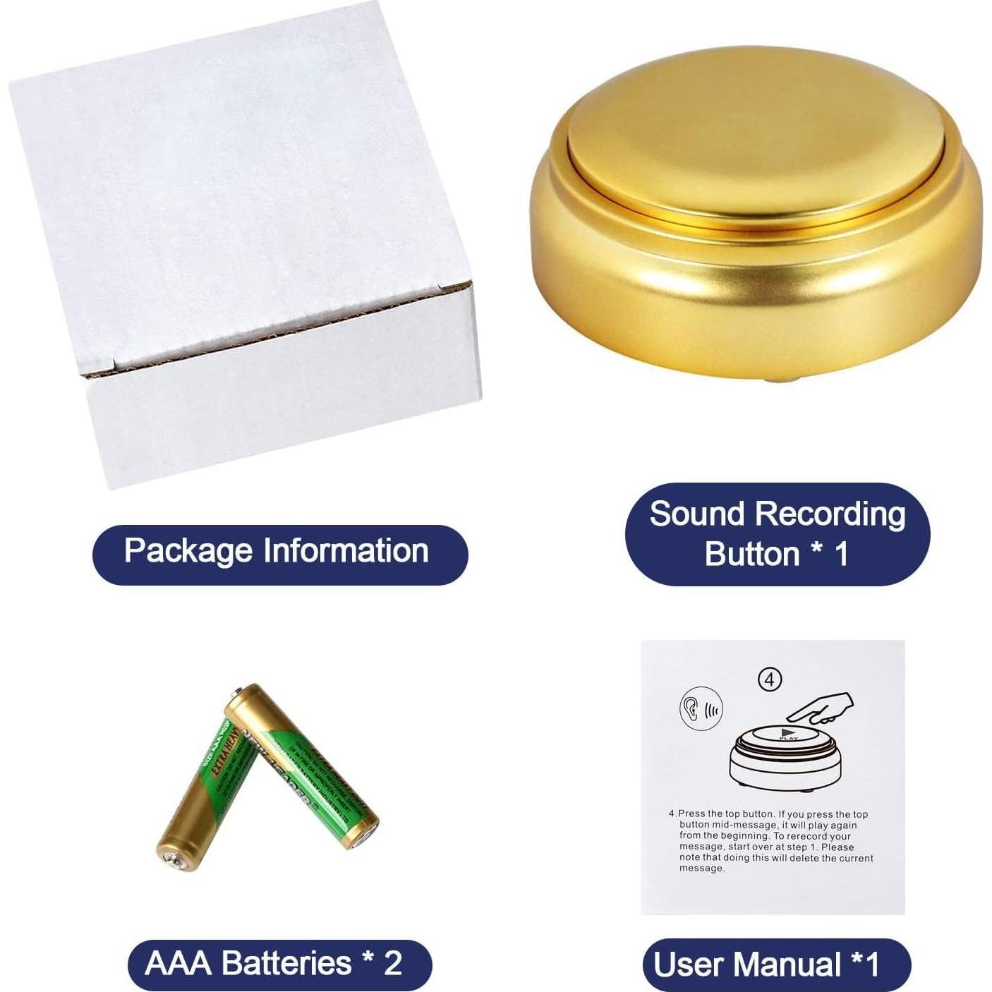 Botón Grabador Gnatural M5 - Sonido de Alta Calidad 30s