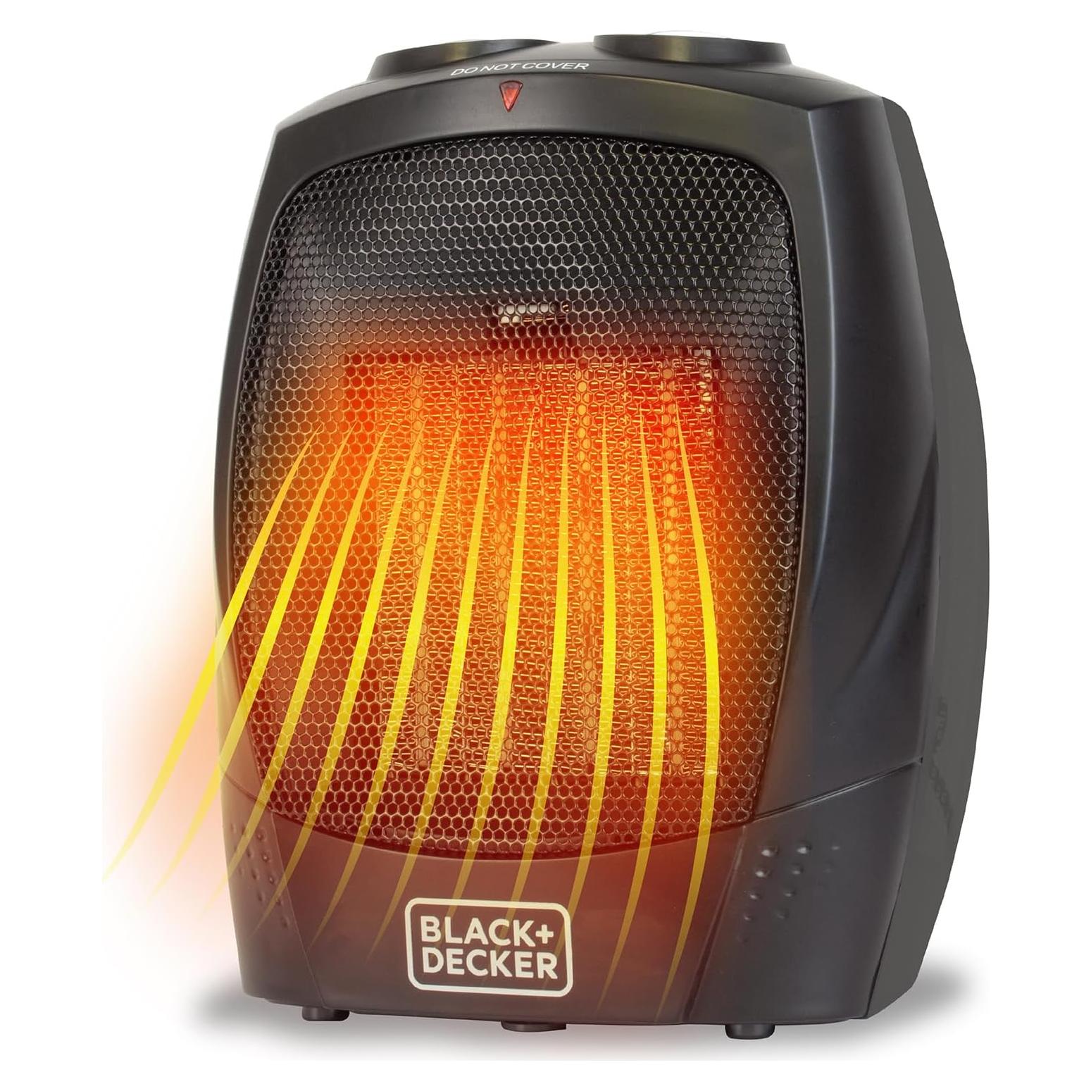 Calentador Portátil BLACK+DECKER 1500W con Asa de Transporte