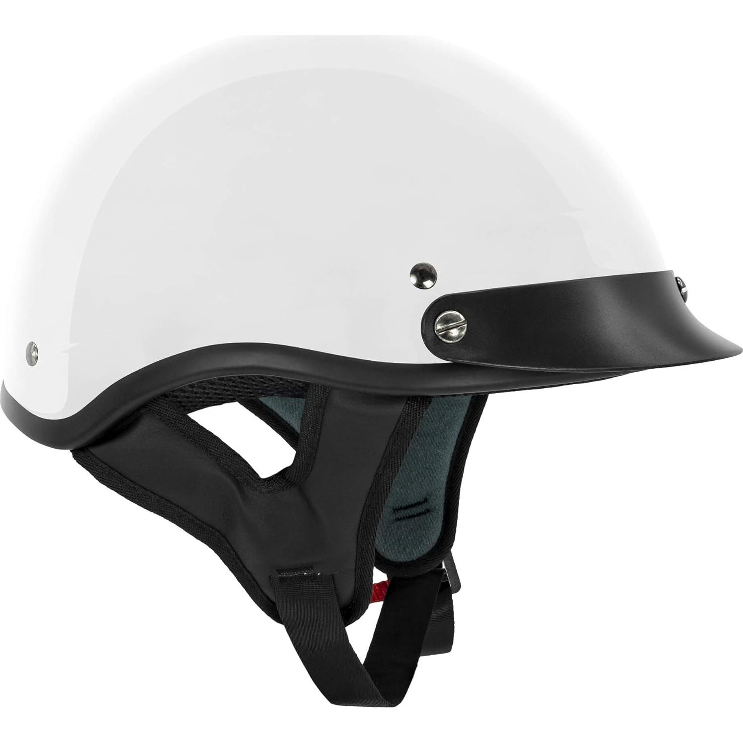 Casco de Motocicleta VCAN V5 Blanco Brillante Unisex