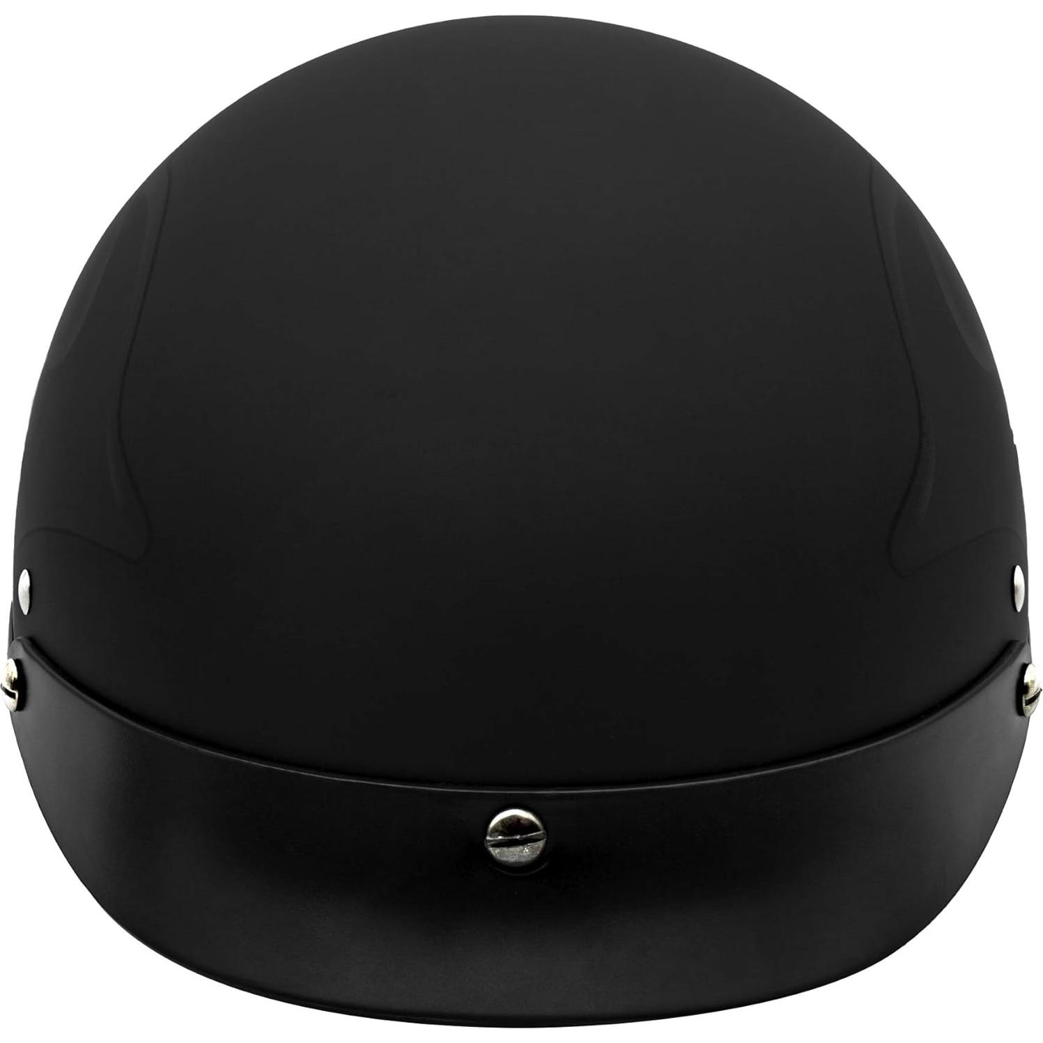 Casco VCAN V5 Cruiser Half Face Negro Llamas