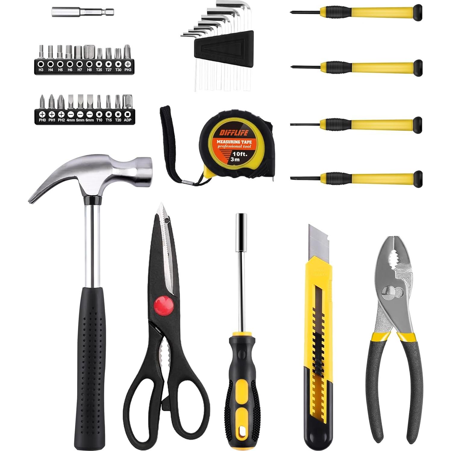 Juego de Herramientas 40 Piezas DIFFLIFE con Caja de Almacenamiento