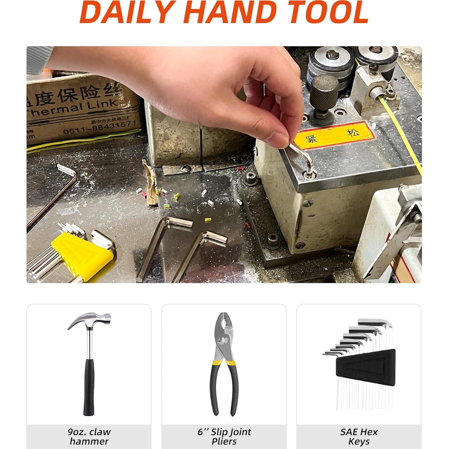 Juego de Herramientas 40 Piezas DIFFLIFE con Caja de Almacenamiento