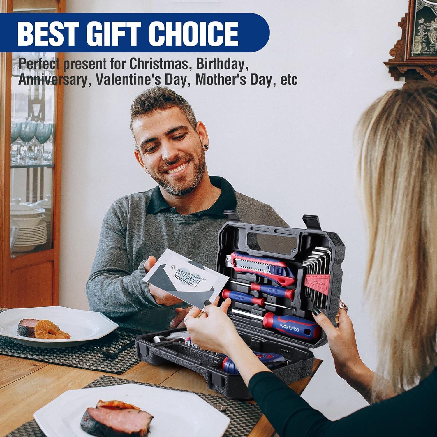 Set de Herramientas Workpro 35 Piezas con Caja de Almacenamiento