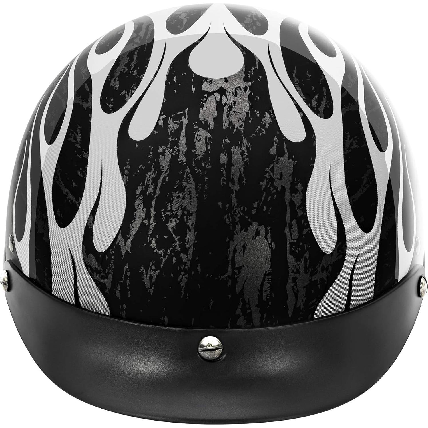 Casco VCAN V5 Cruiser Half Face Negro Brillante 1.13 kg